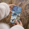 04 - Nazare Surfing Watercolor Art Phone Case - Female hand.jpg
