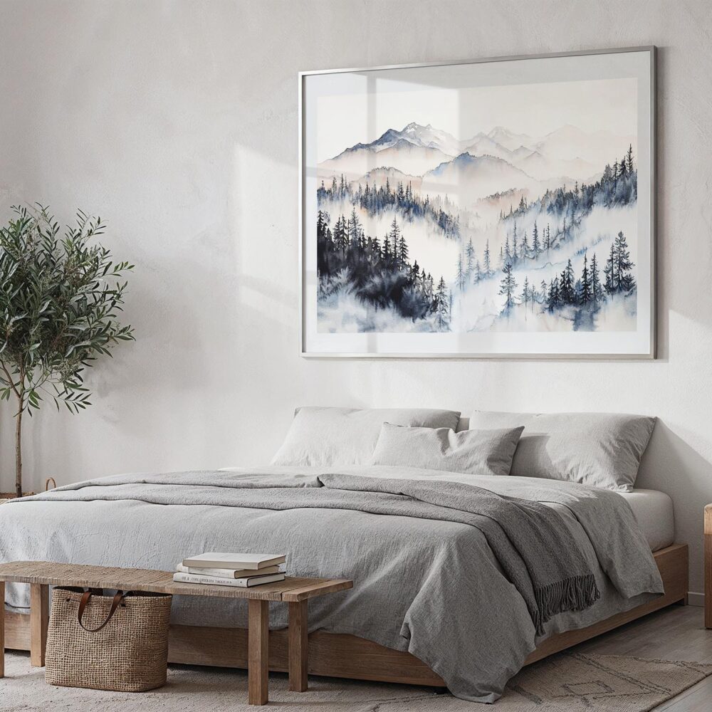 04 - Pacific Northwest Watercolor - Horizontal Art - Digital Download - Bedroom.jpg 04 - Pacific Northwest Watercolor - Horizontal Art - Digital Download - Bedroom.jpg