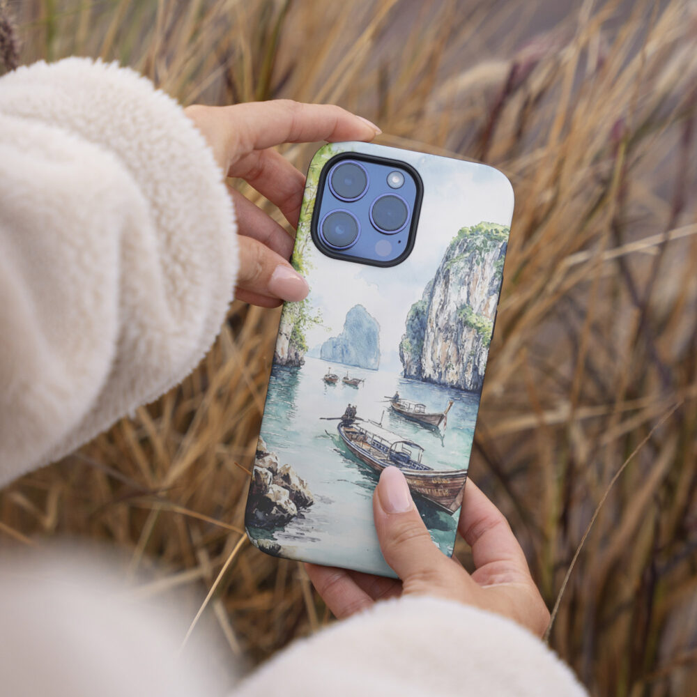 04 - Phuket Watercolor Art Phone Case - Female hand.jpg 04 - Phuket Watercolor Art Phone Case - Female hand.jpg