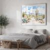 04 - Saguaro National Park Watercolor - Horizontal Art - Digital Download - Bedroom.jpg