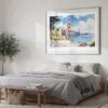 04 - San Francisco Golden Gate Bridge Watercolor Art - Horizontal Art - Digital Download - Bedroom.jpg