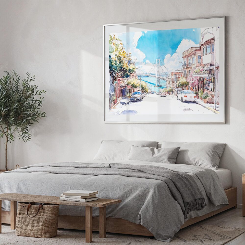 04 - San Francisco Lombard Street Watercolor Art - Horizontal Art - Digital Download - Bedroom.jpg 04 - San Francisco Lombard Street Watercolor Art - Horizontal Art - Digital Download - Bedroom.jpg
