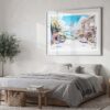 04 - San Francisco Lombard Street Watercolor Art - Horizontal Art - Digital Download - Bedroom.jpg