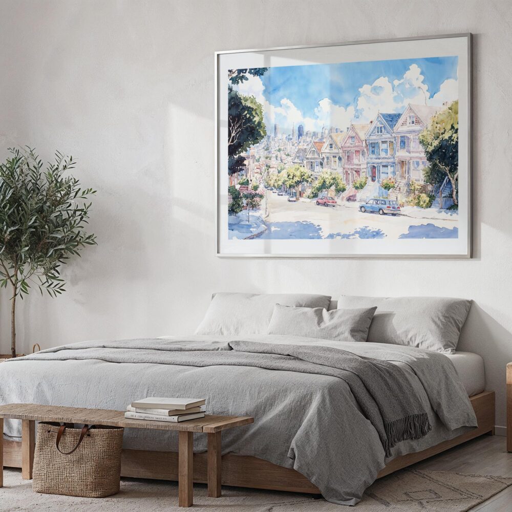 04 - San Francisco Painted Ladies Watercolor Art - Horizontal Art - Digital Download - Bedroom.jpg 04 - San Francisco Painted Ladies Watercolor Art - Horizontal Art - Digital Download - Bedroom.jpg