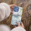 04 - Tahiti Watercolor Art Phone Case - Female hand.jpg
