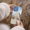 04 - The Pyramids of Giza Watercolor Art Phone Case - Female hand.jpg