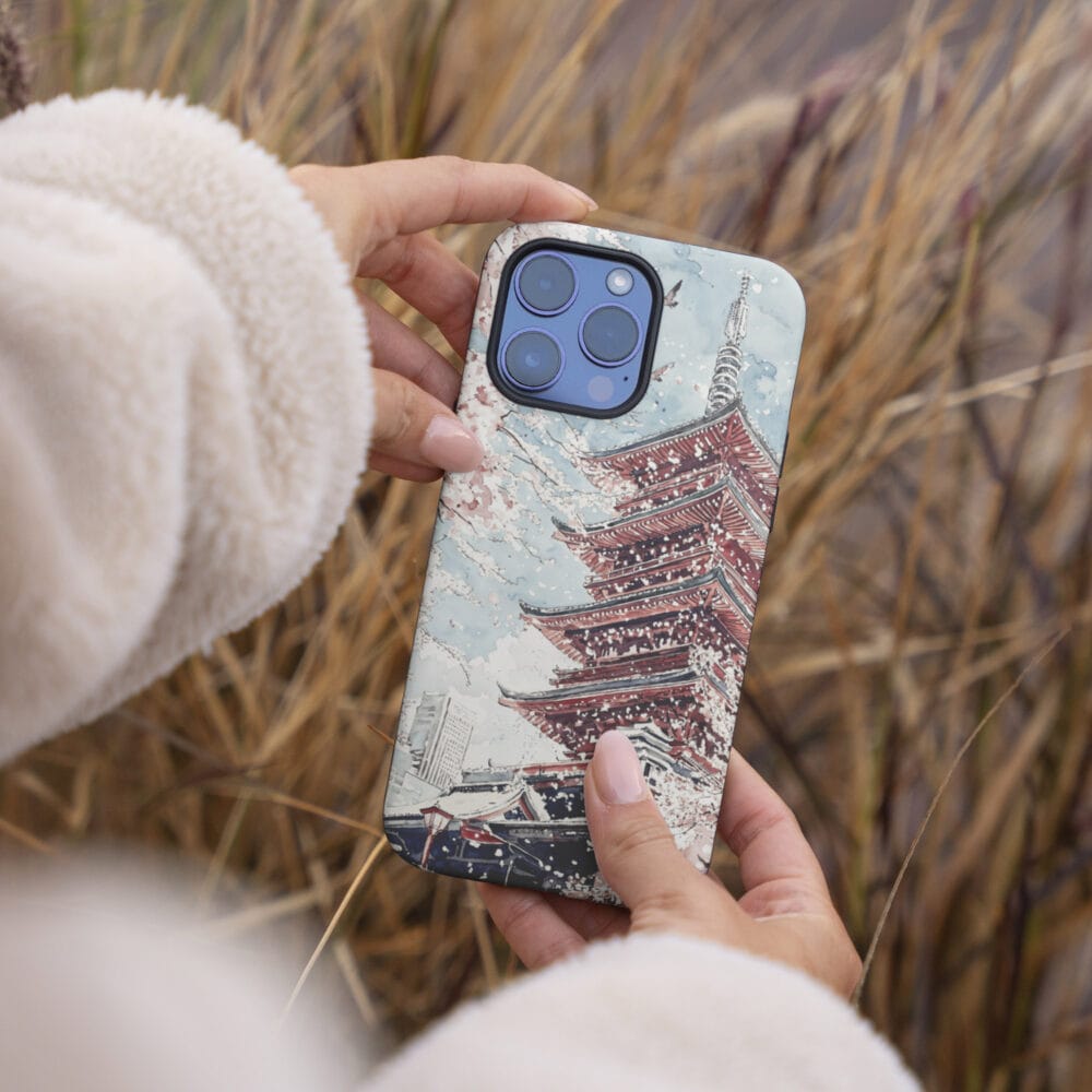 04 - Tokyo Sakura - Watercolor Art Phone Case - Female hand.jpg 04 - Tokyo Sakura - Watercolor Art Phone Case - Female hand.jpg