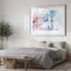 04 - Tokyo Skytree During Sakura Season Watercolor Art - Horizontal Art - Digital Download - Bedroom.jpg