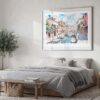 04 - Venice Italy Canals Watercolor Art - Horizontal Art - Digital Download - Bedroom.jpg