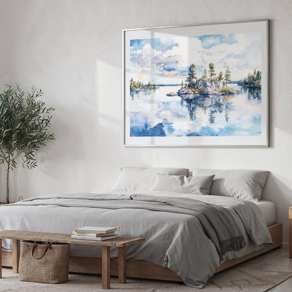 04 - Voyageurs National Park Watercolor - Horizontal Art - Digital Download - Bedroom.jpg 04 - Voyageurs National Park Watercolor - Horizontal Art - Digital Download - Bedroom.jpg