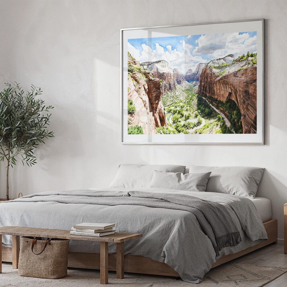 04 - Zion National Park Watercolor - Horizontal Art - Digital Download - Bedroom.jpg 04 - Zion National Park Watercolor - Horizontal Art - Digital Download - Bedroom.jpg