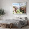 04 - Zion National Park Watercolor - Horizontal Art - Digital Download - Bedroom.jpg