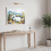 05 - Adirondack Mountains Watercolor - Horizontal Art - Digital Download - Hallway.jpg