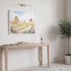 05 - Arizona Desert Watercolor - Horizontal Art - Digital Download - Hallway.jpg