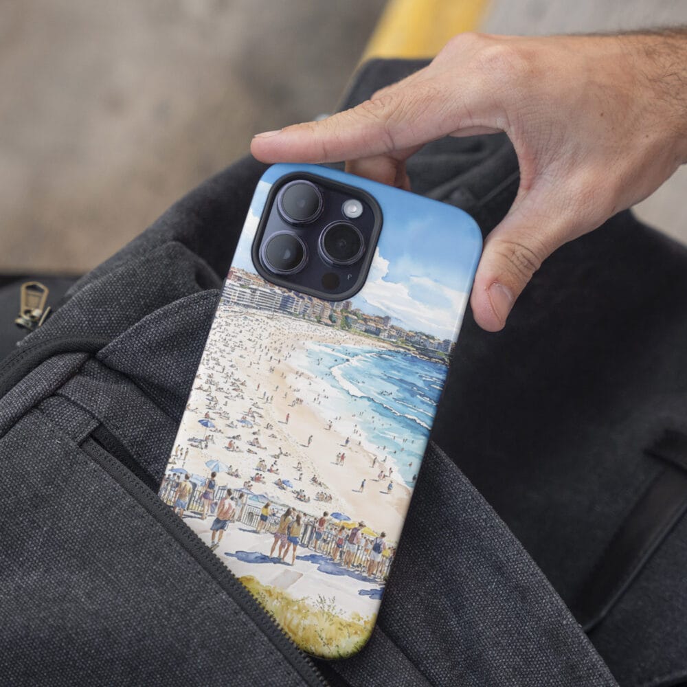 05 - Bondi Beach Watercolor Art Phone Case - Pocket.jpg 05 - Bondi Beach Watercolor Art Phone Case - Pocket.jpg