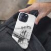05 - Brooklyn Bridge - Pencil Drawing Phone Case - Pocket.jpg