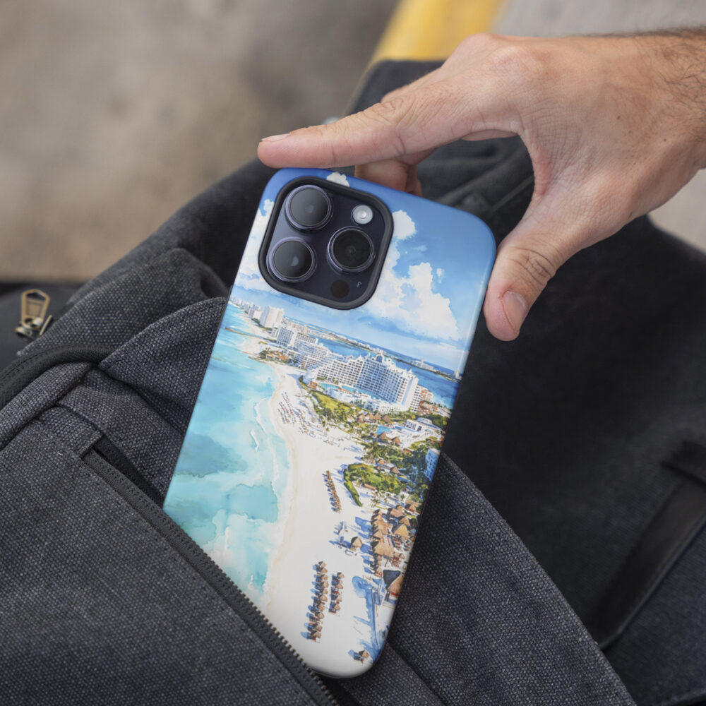 05 - Cancun Mexico Watercolor Art Phone Case - Pocket.jpg 05 - Cancun Mexico Watercolor Art Phone Case - Pocket.jpg