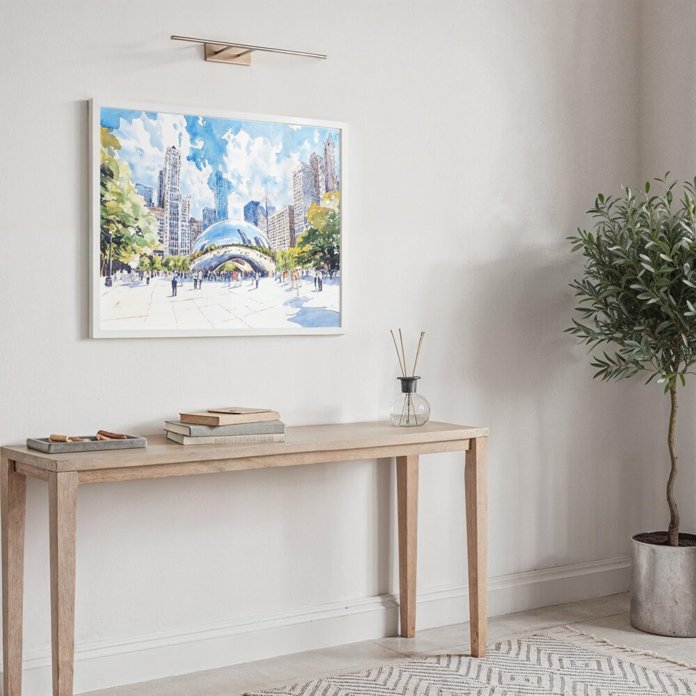 05 - Chicago Cloud Gate Watercolor Art - Horizontal Art - Digital Download - Hallway.jpg 05 - Chicago Cloud Gate Watercolor Art - Horizontal Art - Digital Download - Hallway.jpg