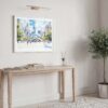 05 - Chicago Cloud Gate Watercolor Art - Horizontal Art - Digital Download - Hallway.jpg