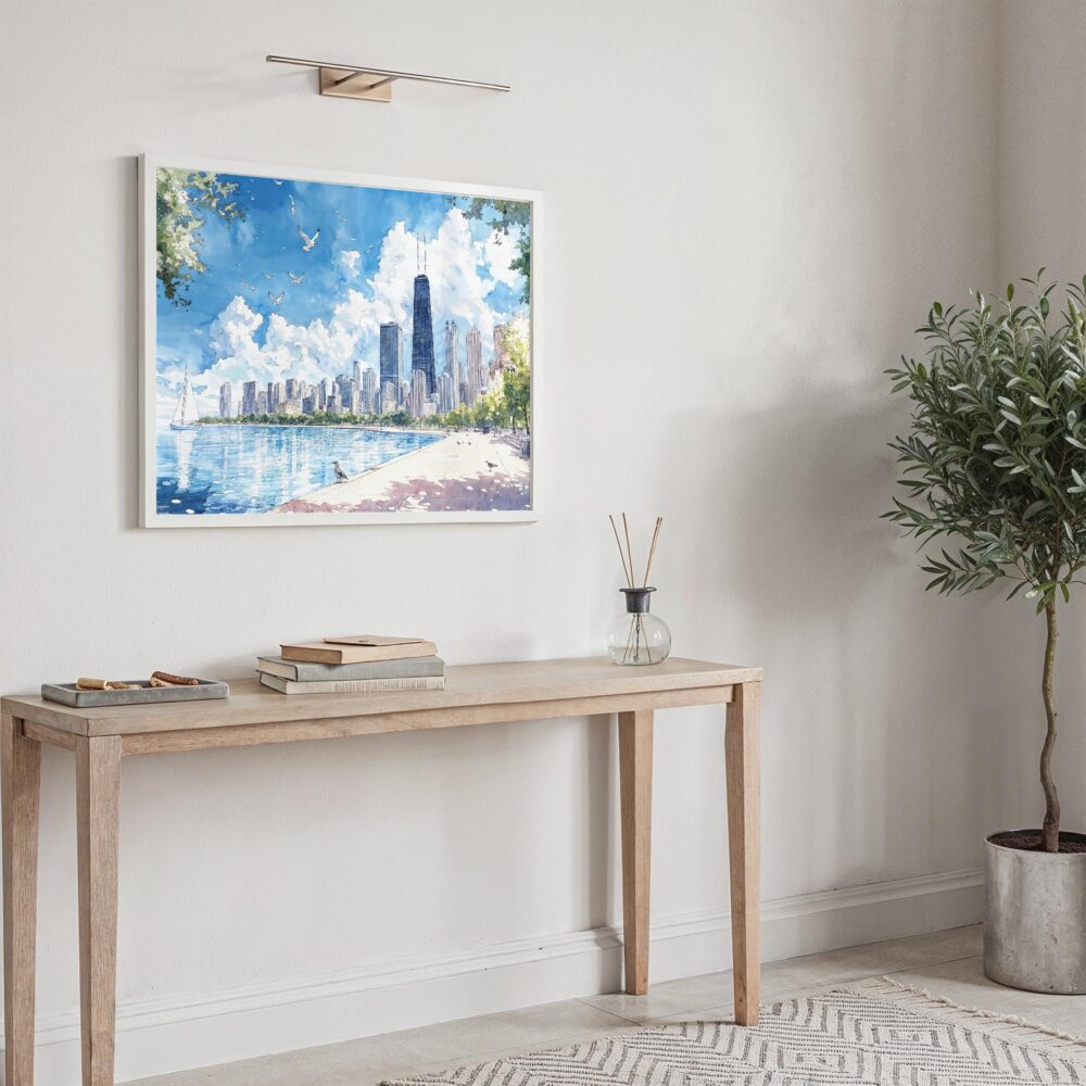 05 - Chicago Skyline Watercolor Art - Horizontal Art - Digital Download - Hallway.jpg 05 - Chicago Skyline Watercolor Art - Horizontal Art - Digital Download - Hallway.jpg