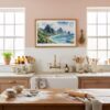 05 - Framed American Samoa National Park Watercolor - Horizontal Art Print in Farmhouse style Kitchen.jpg
