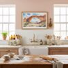 05 - Framed Arches National Park Watercolor - Horizontal Art Print in Farmhouse style Kitchen.jpg