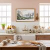 05 - Framed El Capitan Watercolor - Horizontal Art Print in Farmhouse style Kitchen.jpg