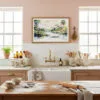 05 - Framed Everglades National Park Watercolor - Horizontal Art Print in Farmhouse style Kitchen.jpg