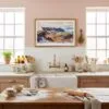 05 - Framed Haleakala National Park Watercolor - Horizontal Art Print in Farmhouse style Kitchen.jpg