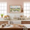 05 - Framed Napa Valley Watercolor - Horizontal Art Print in Farmhouse style Kitchen.jpg