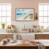 05 - Framed Outer Banks NC Watercolor - Horizontal Art Print in Farmhouse style Kitchen.jpg