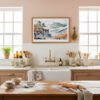 05 - Framed Shenandoah National Park Watercolor - Horizontal Art Print in Farmhouse style Kitchen.jpg