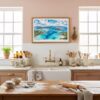 05 - Framed Virgin Islands National Park Watercolor - Horizontal Art Print in Farmhouse style Kitchen.jpg