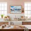 05 - Framed Wrangell–St. Elias National Park Watercolor - Horizontal Art Print in Farmhouse style Kitchen.jpg