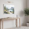 05 - Glacier National Park Watercolor - Horizontal Art - Digital Download - Hallway.jpg