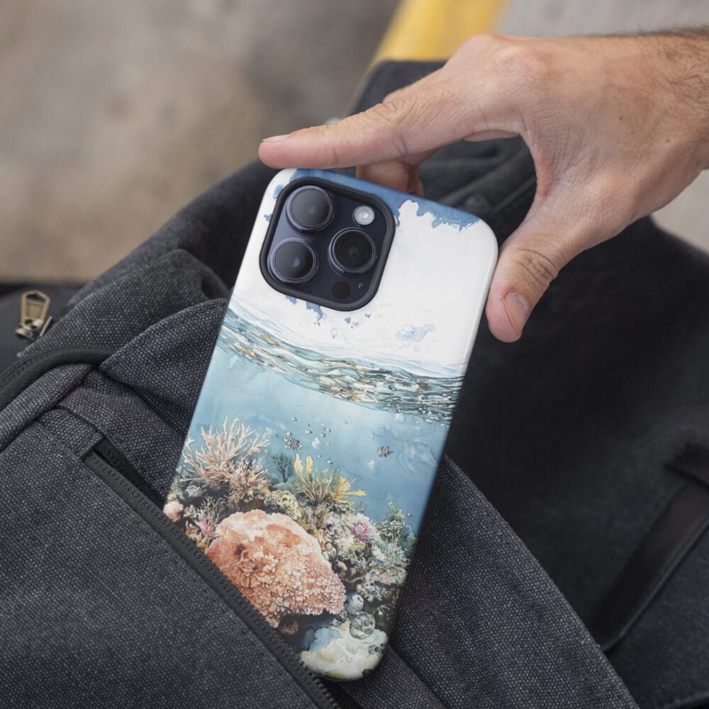 05 - Great Barrier Reef Watercolor Art Phone Case - Pocket.jpg 05 - Great Barrier Reef Watercolor Art Phone Case - Pocket.jpg