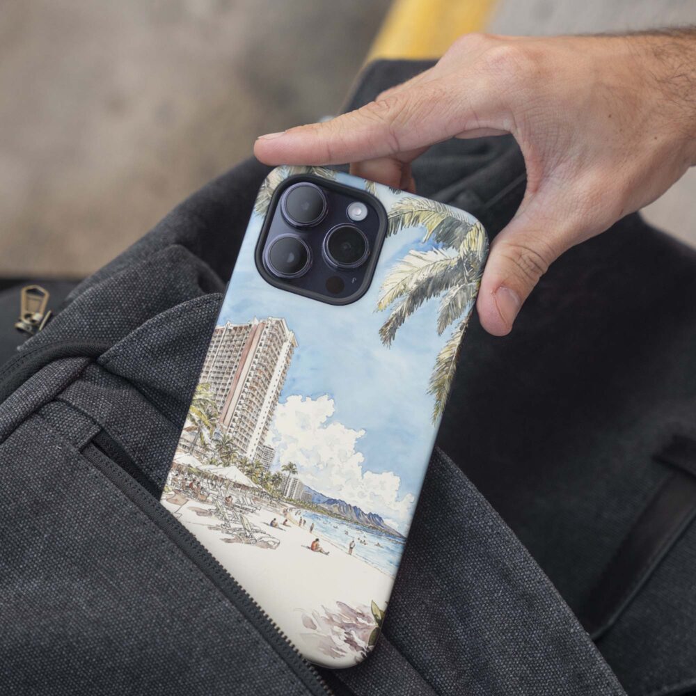 05 - Hawaii - Maui - Watercolor Art Phone Case - Pocket.jpg 05 - Hawaii - Maui - Watercolor Art Phone Case - Pocket.jpg