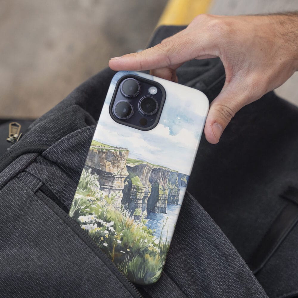 05 - Ireland - Cliffs of Moher - Watercolor Art Phone Case - Pocket.jpg 05 - Ireland - Cliffs of Moher - Watercolor Art Phone Case - Pocket.jpg