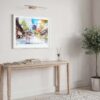 05 - Kyoto Japan Watercolor Art - Horizontal Art - Digital Download - Hallway.jpg