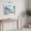 05 - Lake Tahoe Watercolor - Horizontal Art - Digital Download - Hallway.jpg