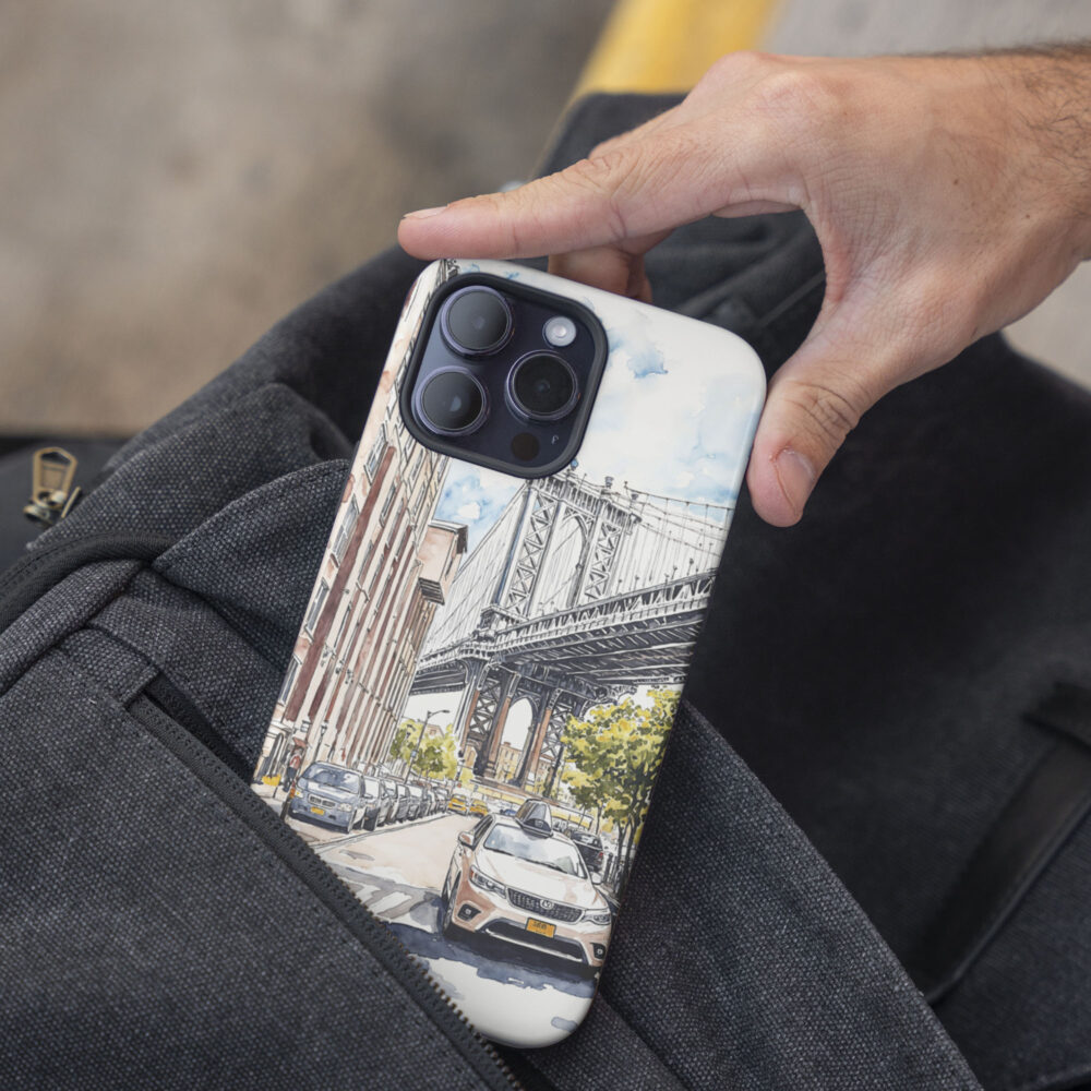 05 - Manhattan Bridge - Watercolor Art Phone Case - Pocket.jpg 05 - Manhattan Bridge - Watercolor Art Phone Case - Pocket.jpg