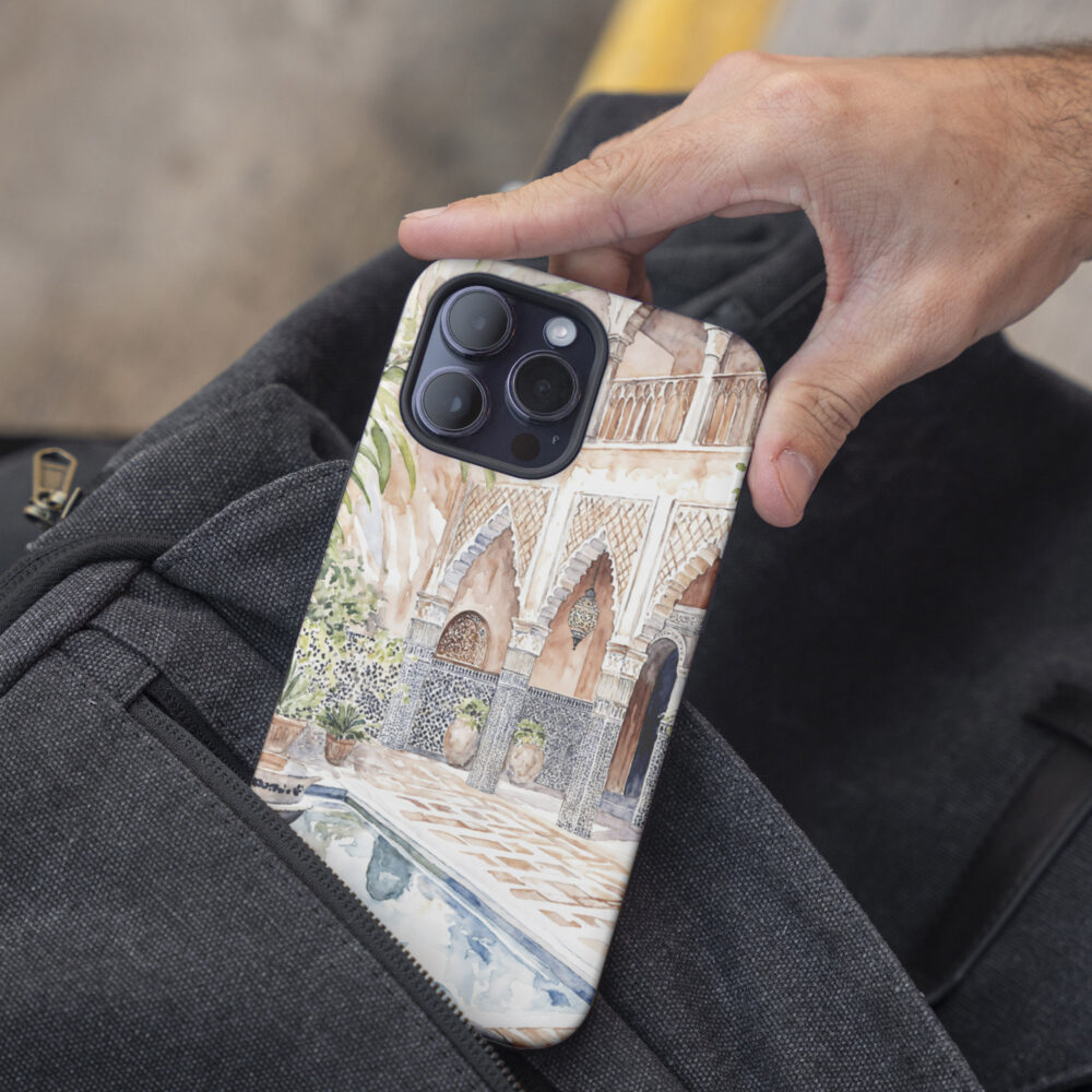 05 - Marrakesh Morroco Backyard Watercolor Phone Case - Pocket.jpg 05 - Marrakesh Morroco Backyard Watercolor Phone Case - Pocket.jpg