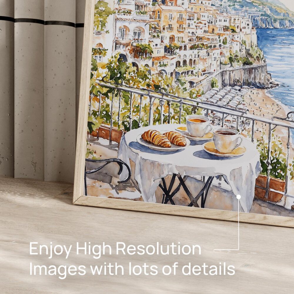 05 - Morning Coffee in Amalfi Coast Watercolor Art - Digital Download - Detail Zoom.jpg 05 - Morning Coffee in Amalfi Coast Watercolor Art - Digital Download - Detail Zoom.jpg
