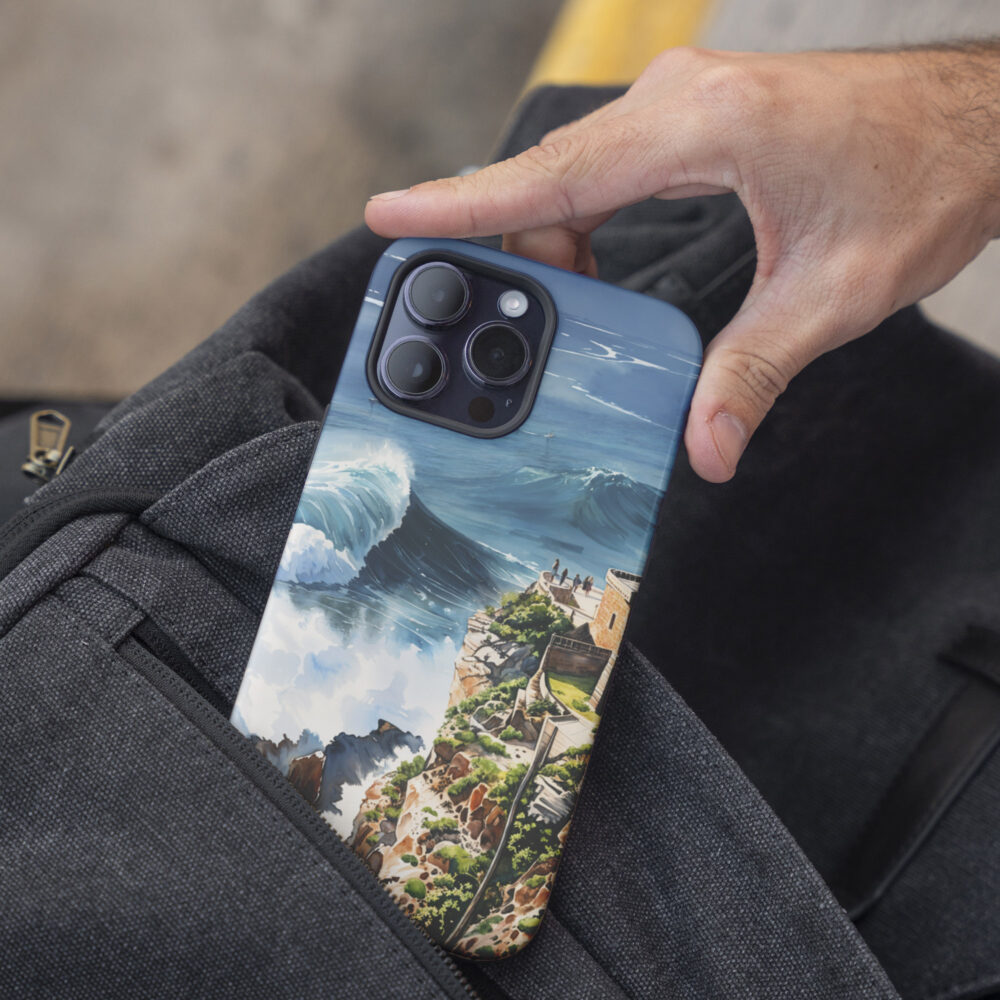 05 - Nazare Surfing Watercolor Art Phone Case - Pocket.jpg 05 - Nazare Surfing Watercolor Art Phone Case - Pocket.jpg