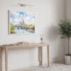 05 - Paris Eiffel Tower Watercolor Art - Horizontal Art - Digital Download - Hallway.jpg
