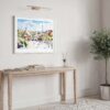 05 - Park Guell Spain Watercolor Art - Horizontal Art - Digital Download - Hallway.jpg