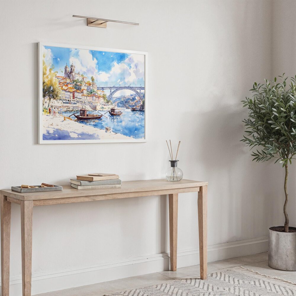 05 - Porto Portugal Watercolor Art - Horizontal Art - Digital Download - Hallway.jpg 05 - Porto Portugal Watercolor Art - Horizontal Art - Digital Download - Hallway.jpg