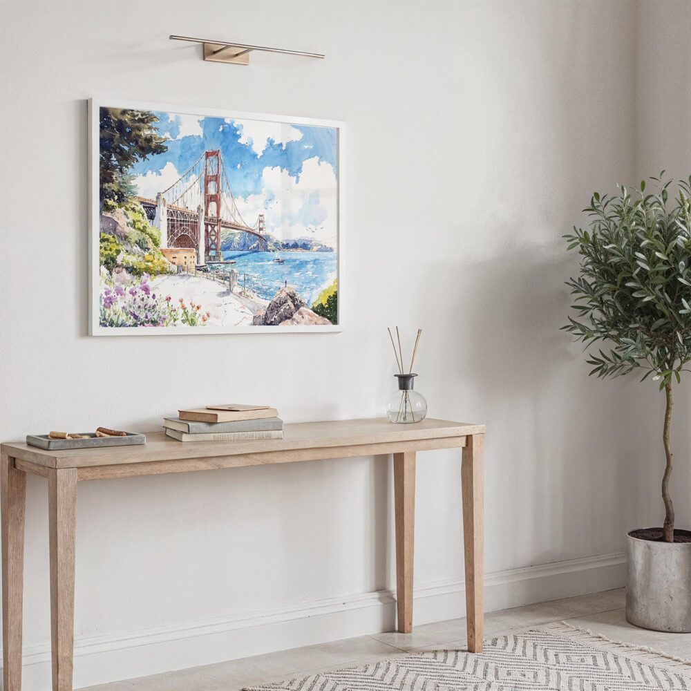 05 - San Francisco Golden Gate Bridge Watercolor Art - Horizontal Art - Digital Download - Hallway.jpg 05 - San Francisco Golden Gate Bridge Watercolor Art - Horizontal Art - Digital Download - Hallway.jpg