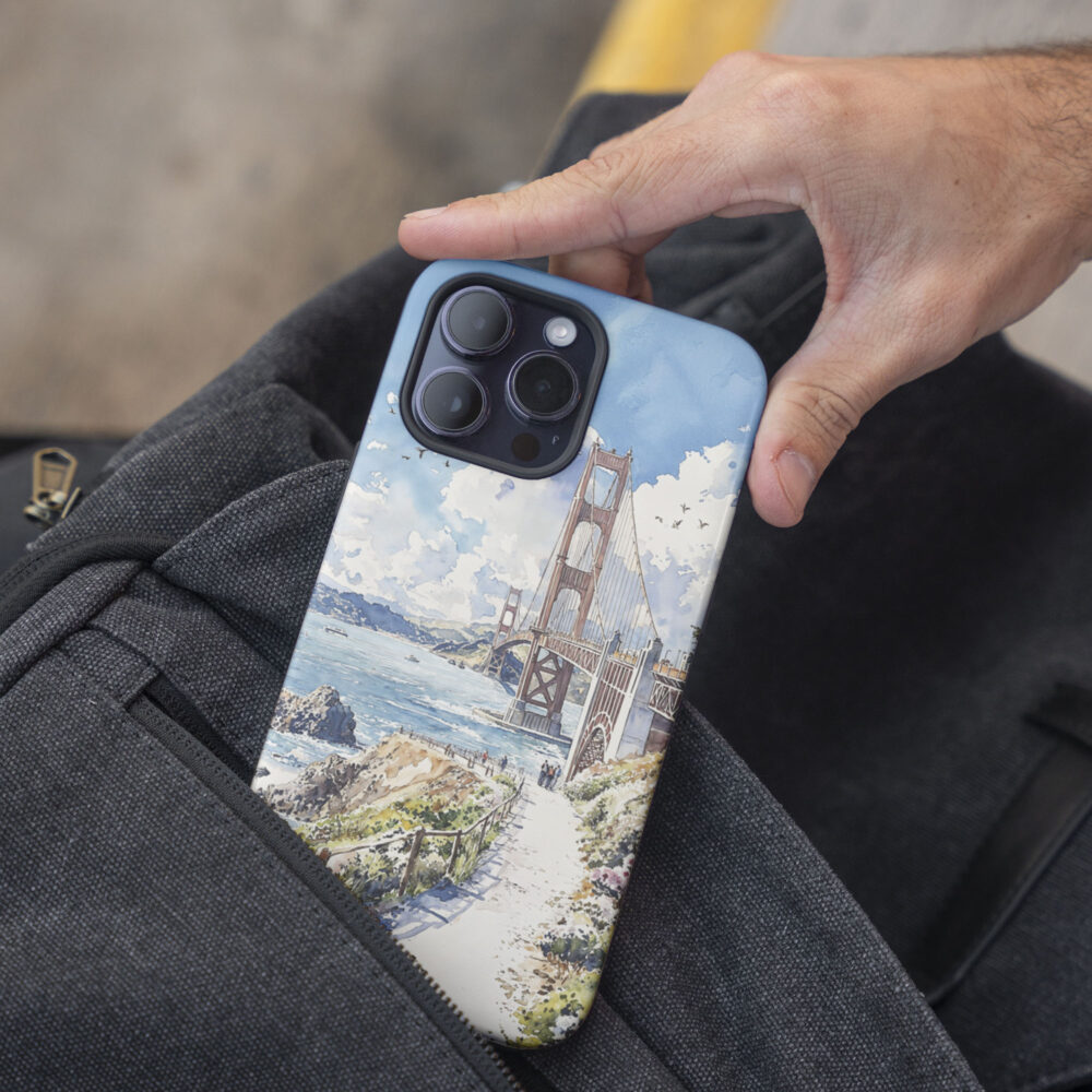 05 - San Francisco Golden Gate Bridge - Watercolor Art Phone Case - Pocket.jpg 05 - San Francisco Golden Gate Bridge - Watercolor Art Phone Case - Pocket.jpg