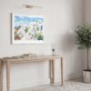 05 - Santorini Watercolor Art - Horizontal Art - Digital Download - Hallway.jpg